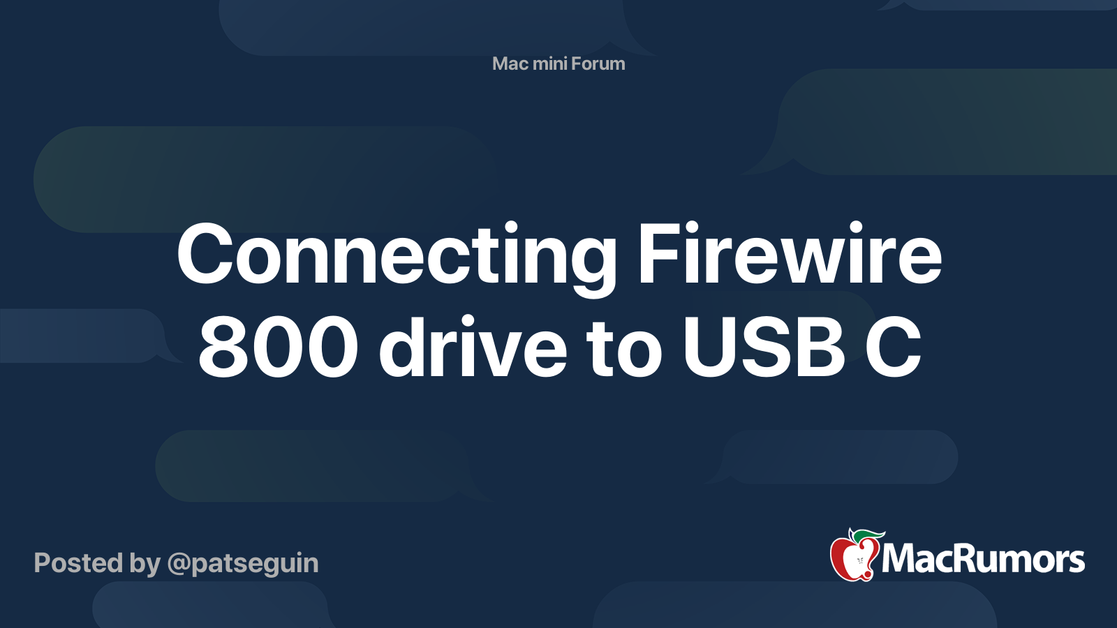 firewire 800 to usb