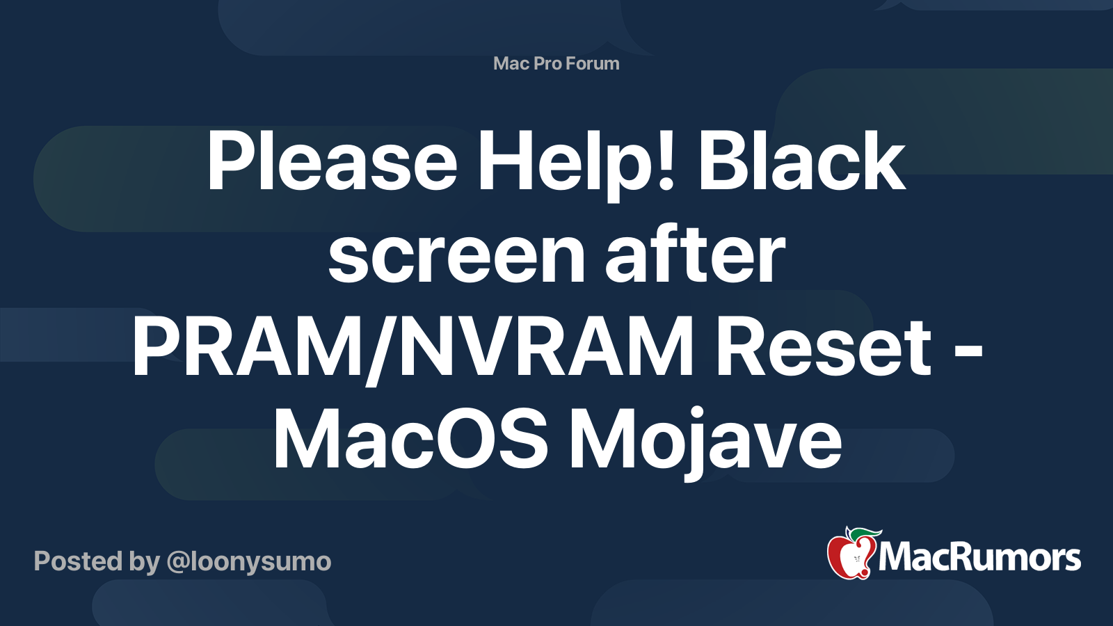 Mac os sale mojave pram reset