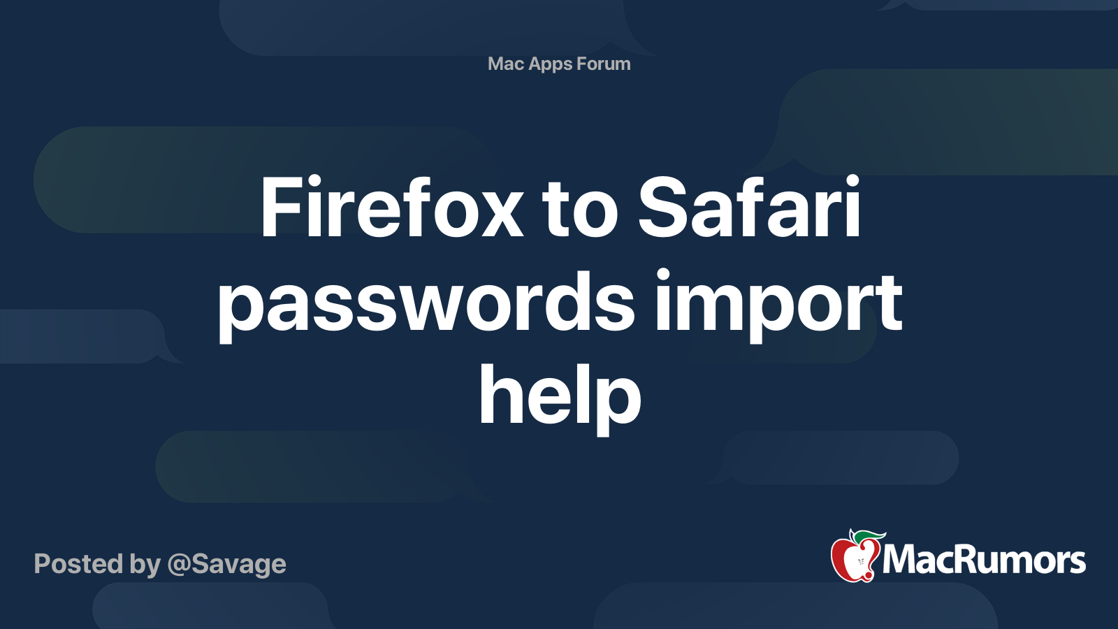 firefox to safari passwords