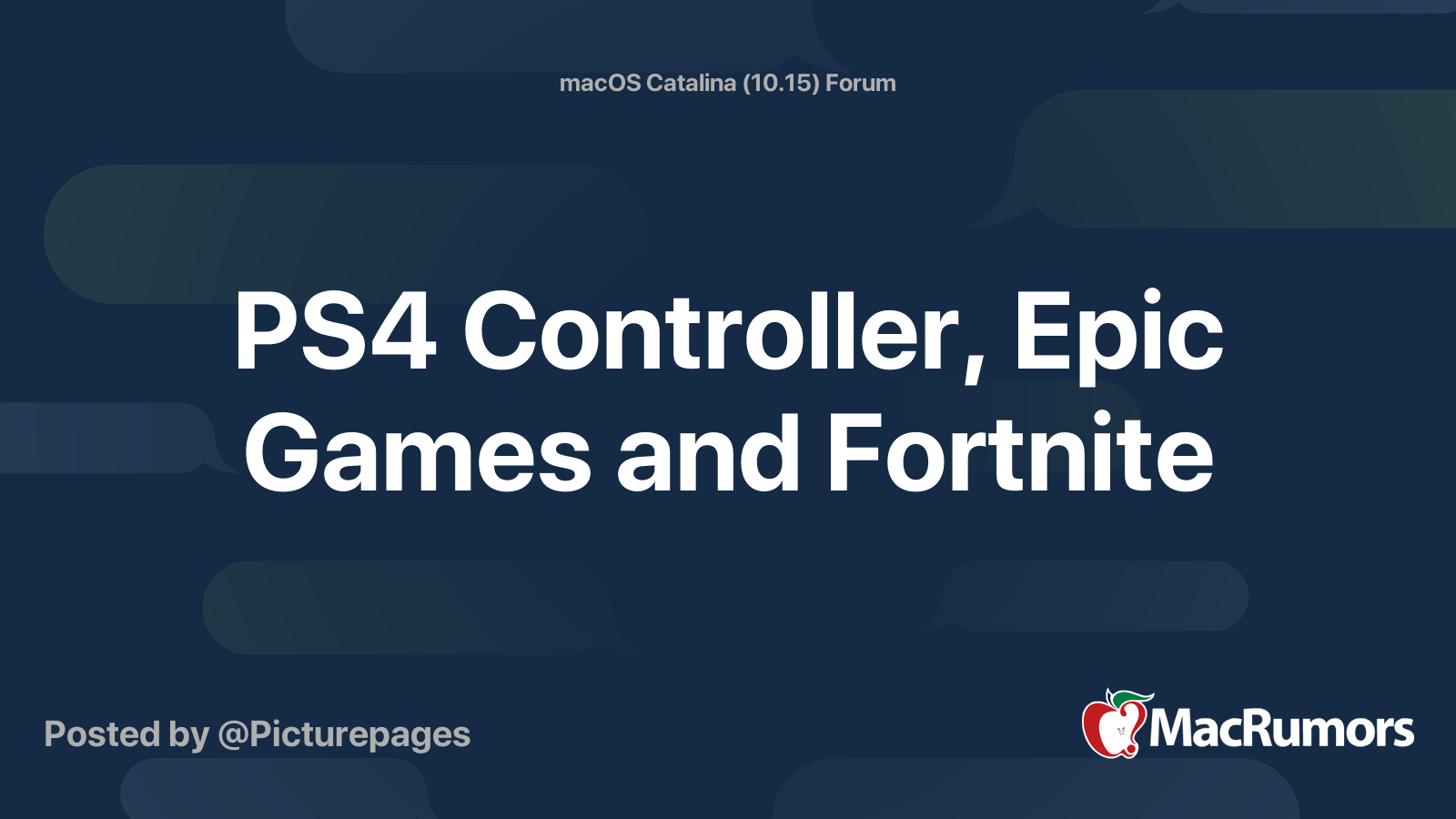 Fortnite mac ps4 clearance controller