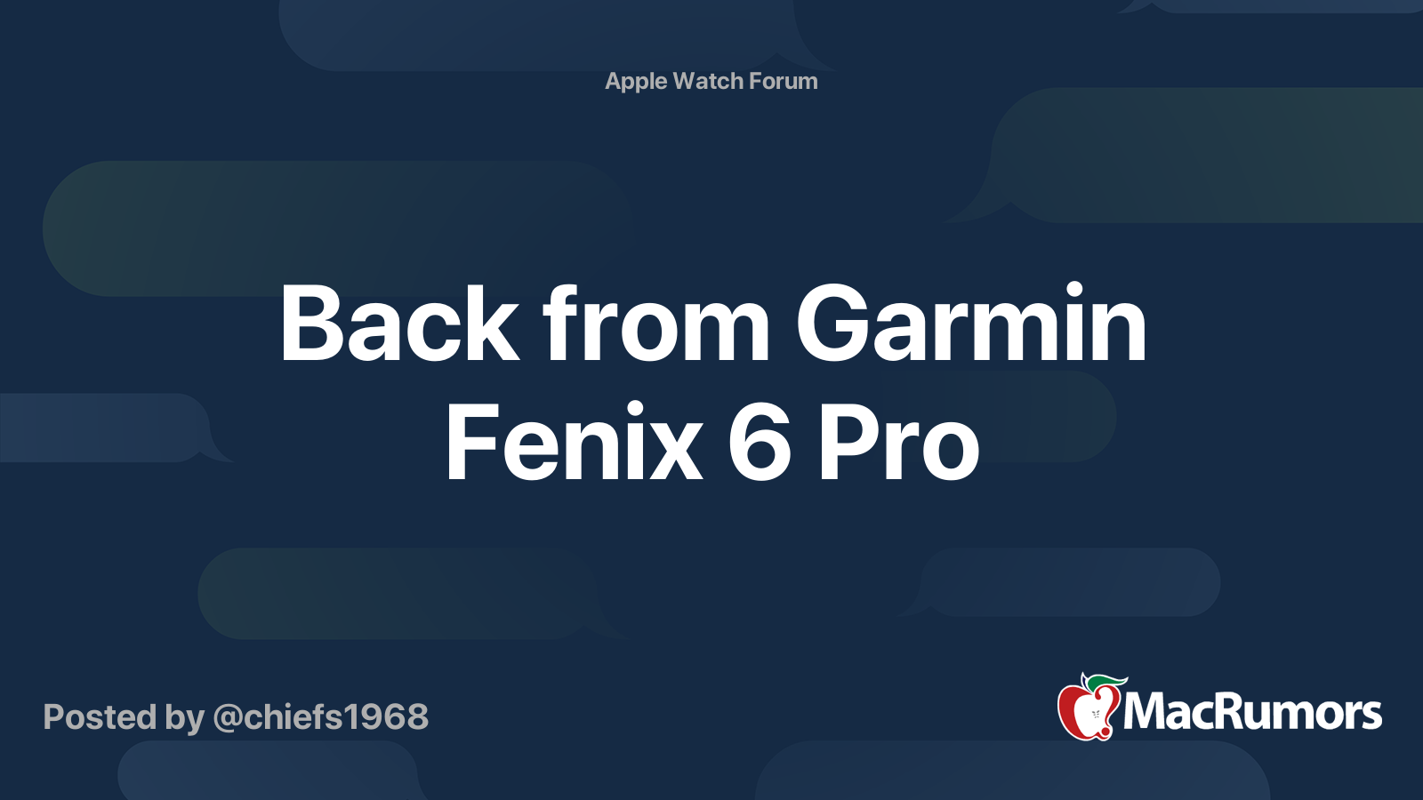 Fenix 6 best sale pro forum