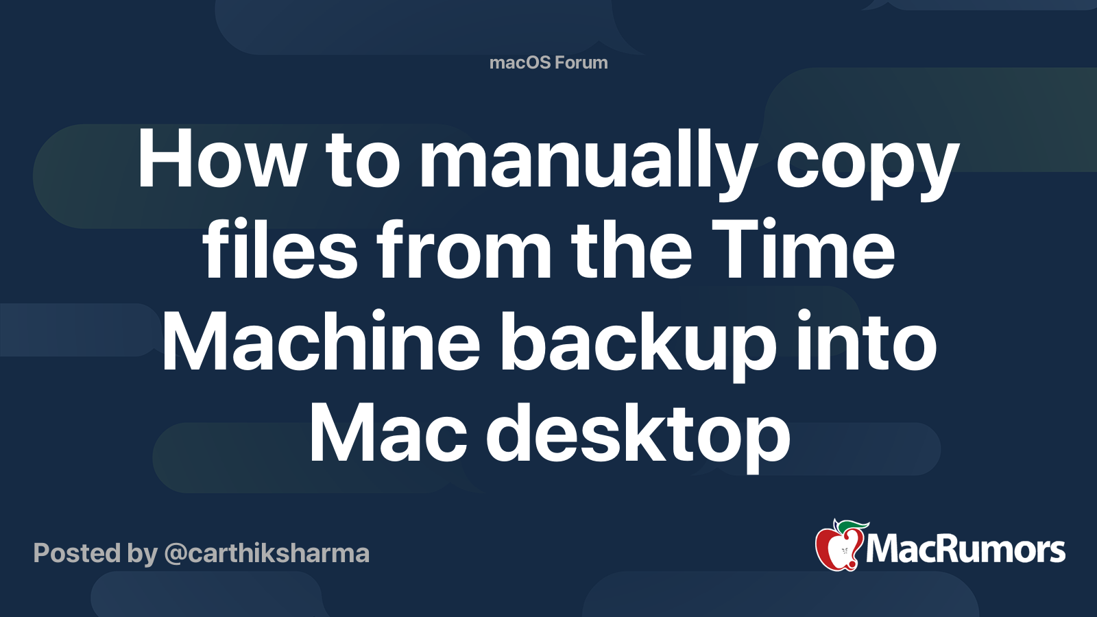 Mac time machine manual start backup