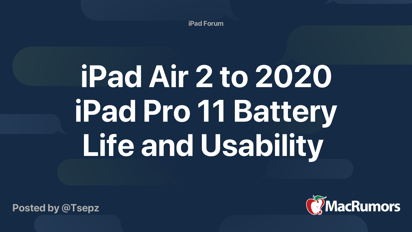 iPad Pro 11 (2020) Battery