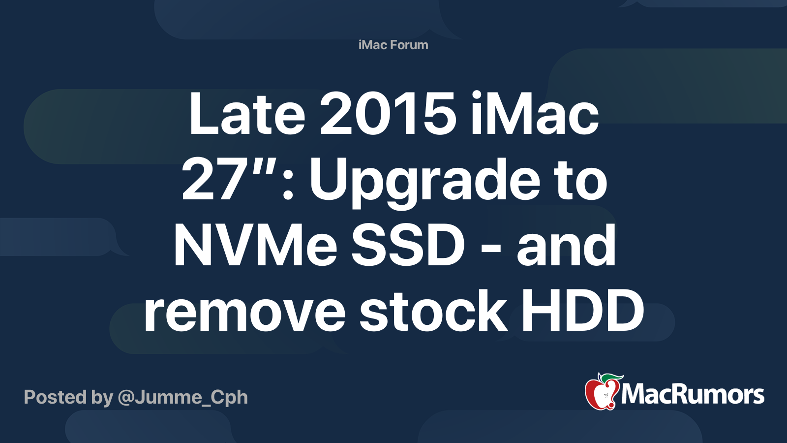 Ssd hot sale imac 2015