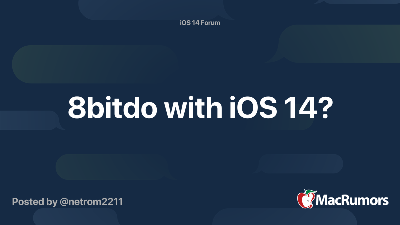 8bitdo With Ios 14 Macrumors Forums