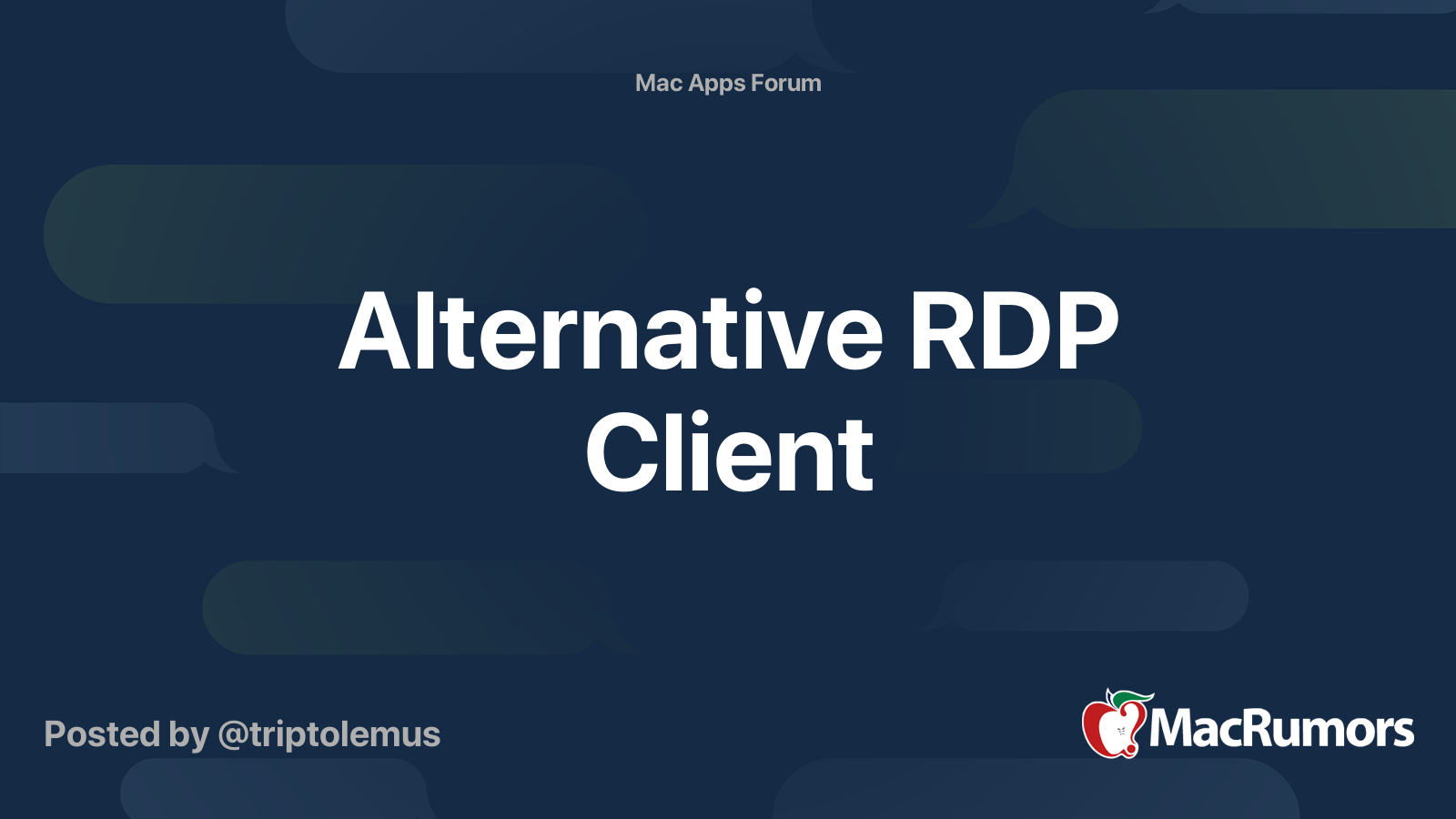 microsoft rdp alternative mac