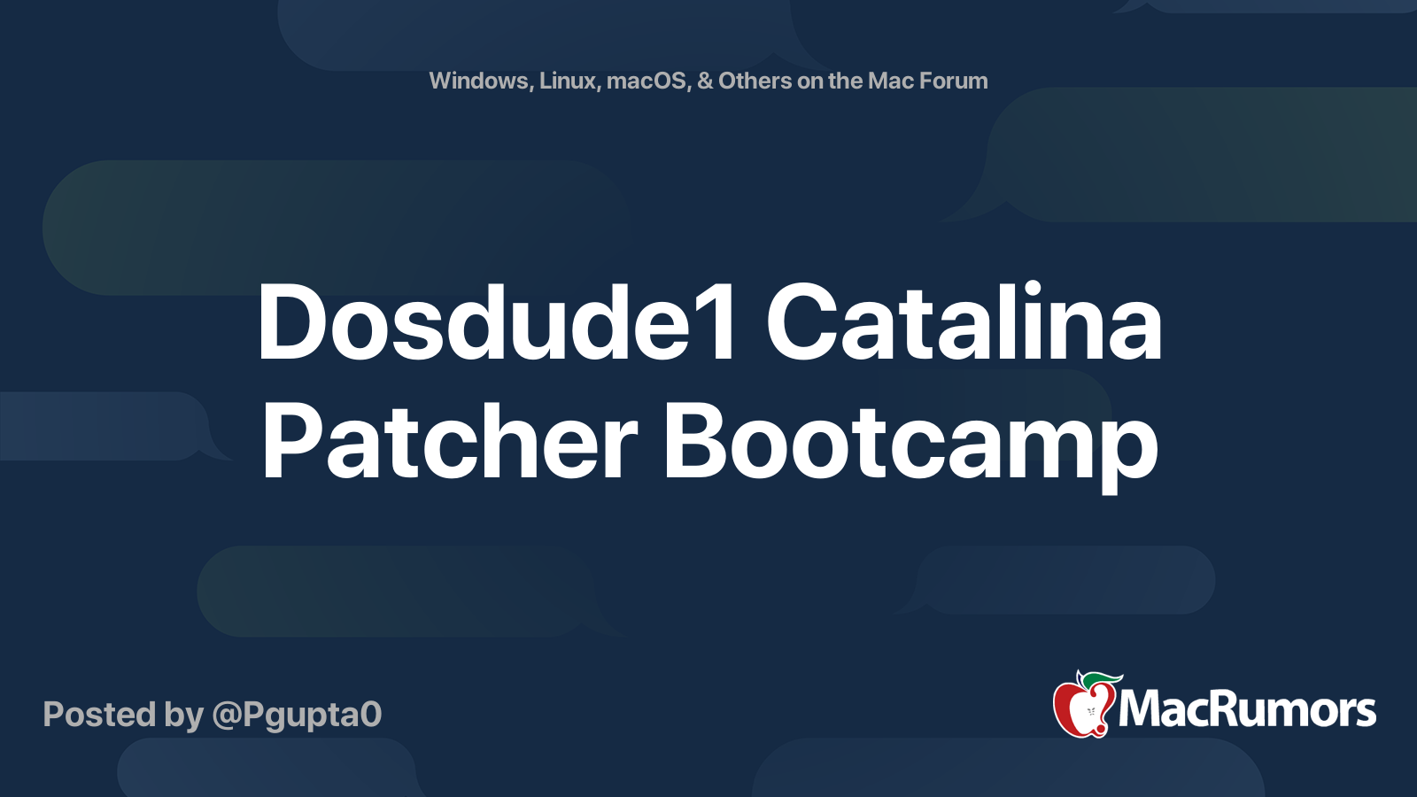 Catalina Patcher Dosdude1