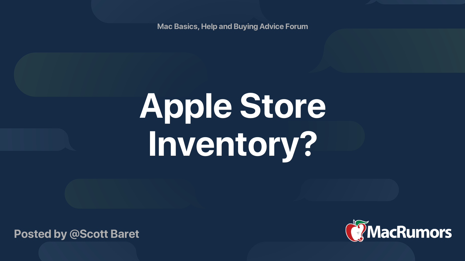 Apple Store Inventory? | MacRumors Forums