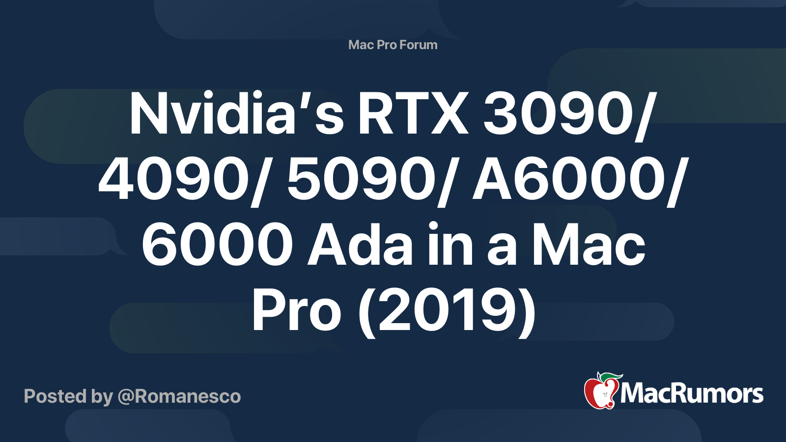 Mac pro 2019 nvidia hot sale