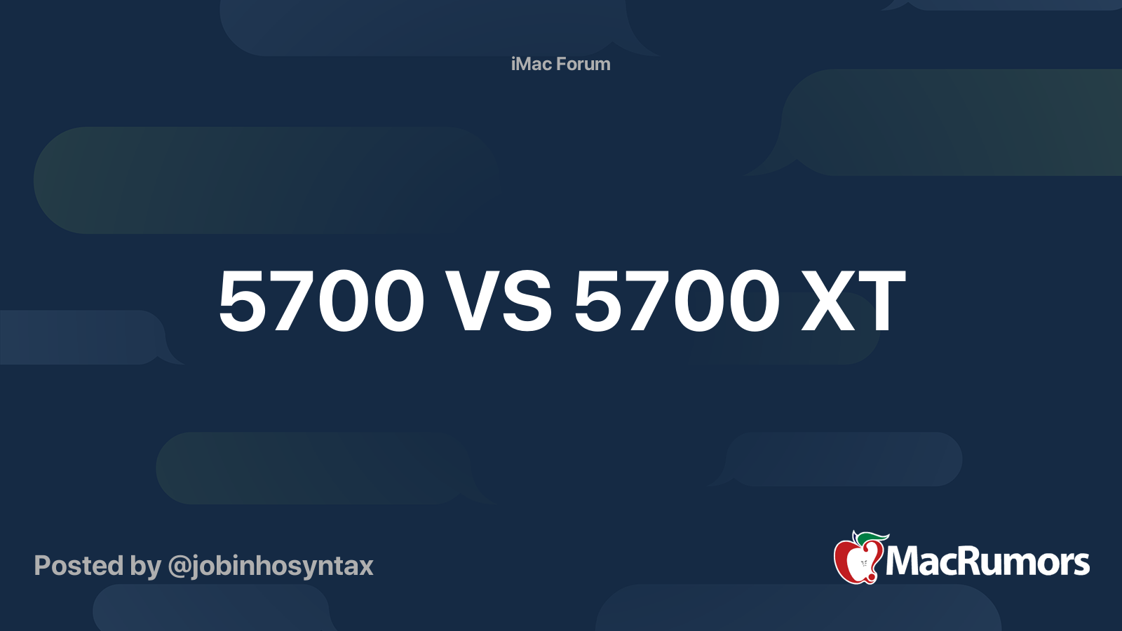 5700 Vs 5700 Xt Macrumors Forums