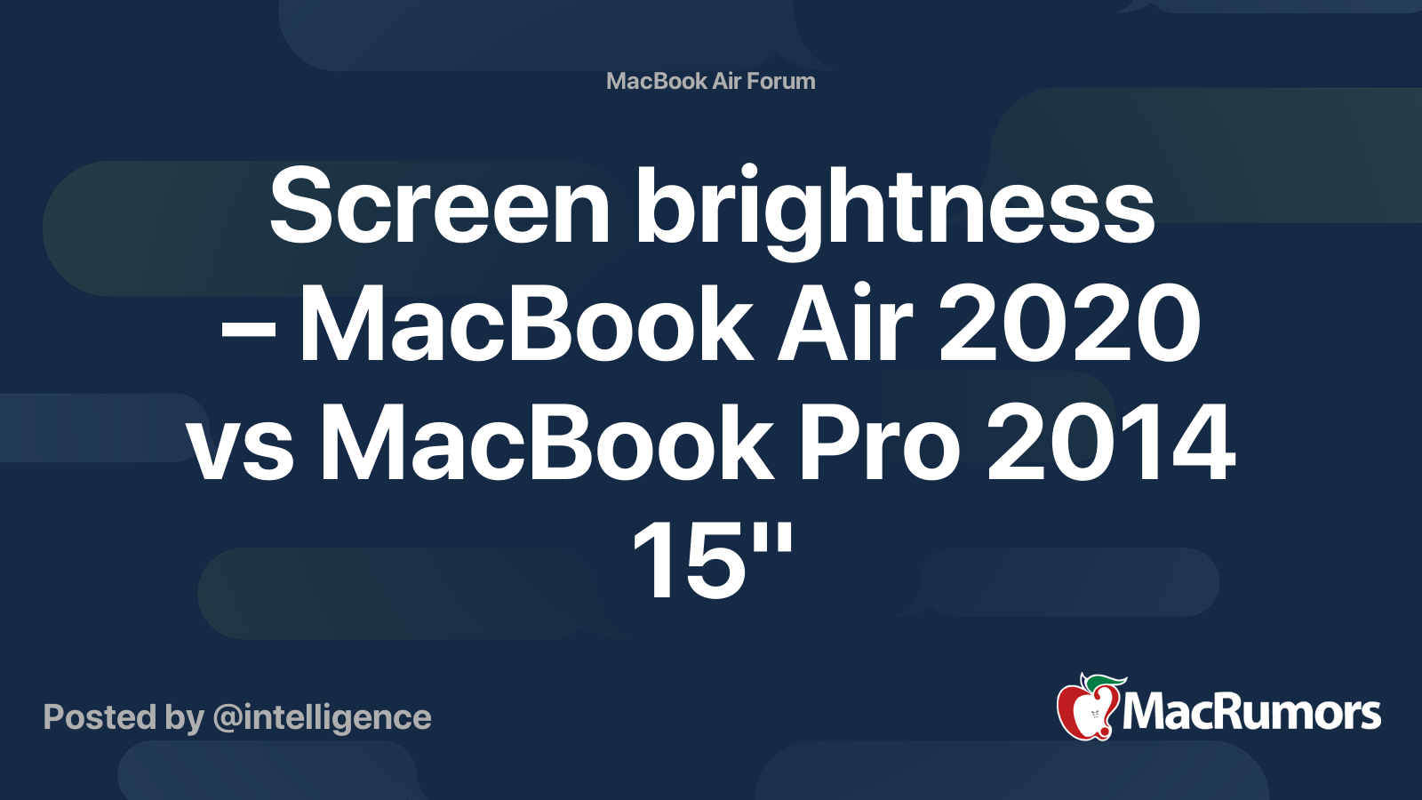 screen brightness macbook air vs pro