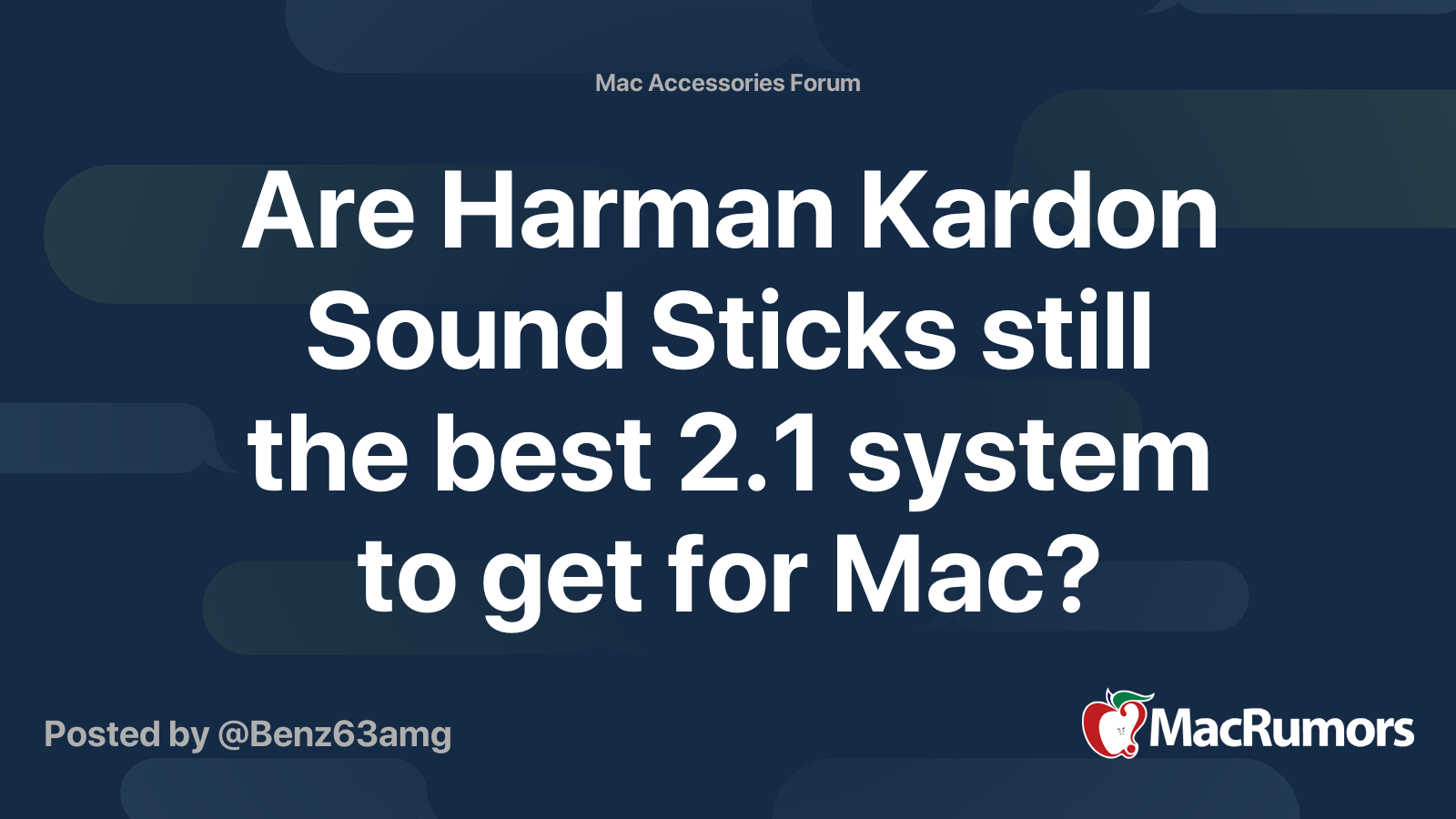 Harman Kardon Soundsticks Are Still The Ideal Apple Mac Partner Some Two  Decades On