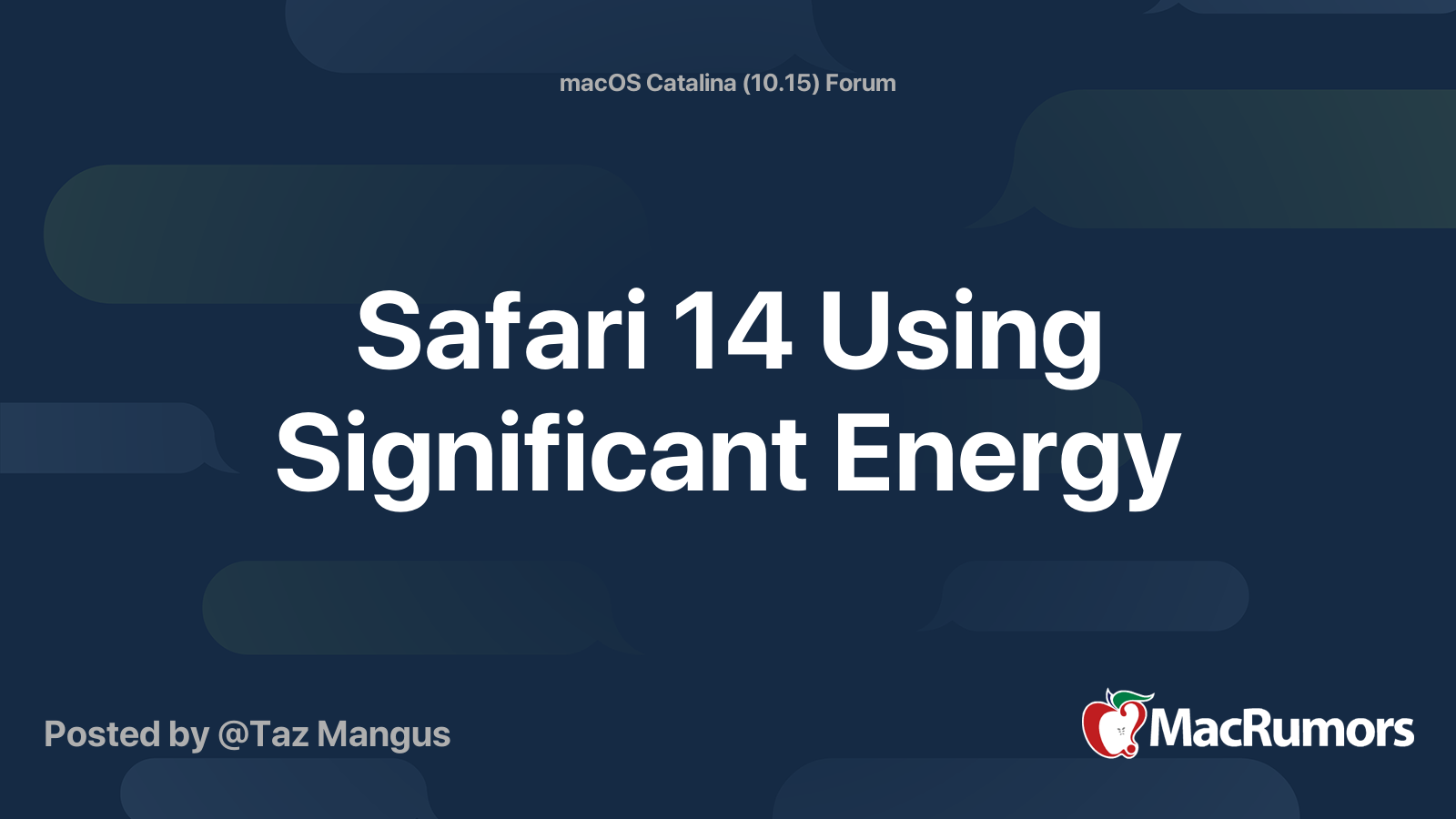 safari page using significant energy