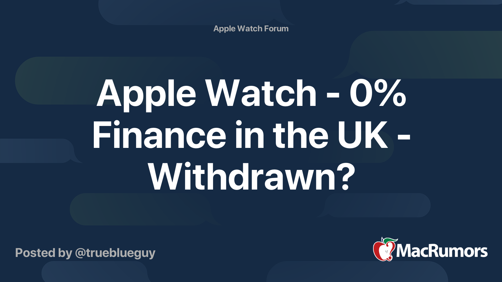 Apple watch on discount finance