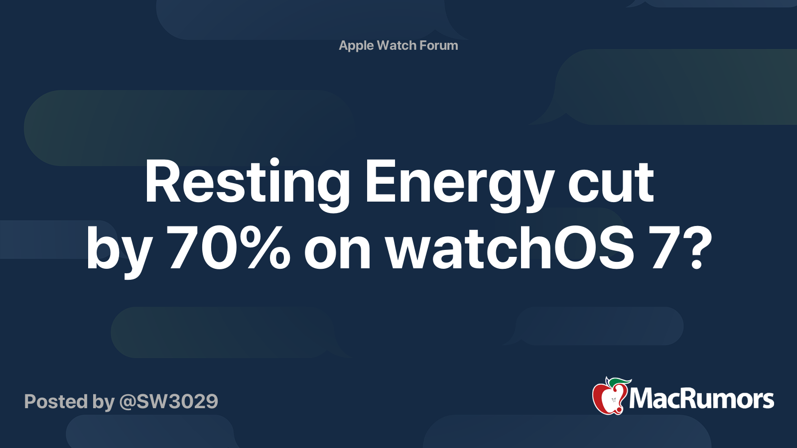 Resting energy cheap apple watch