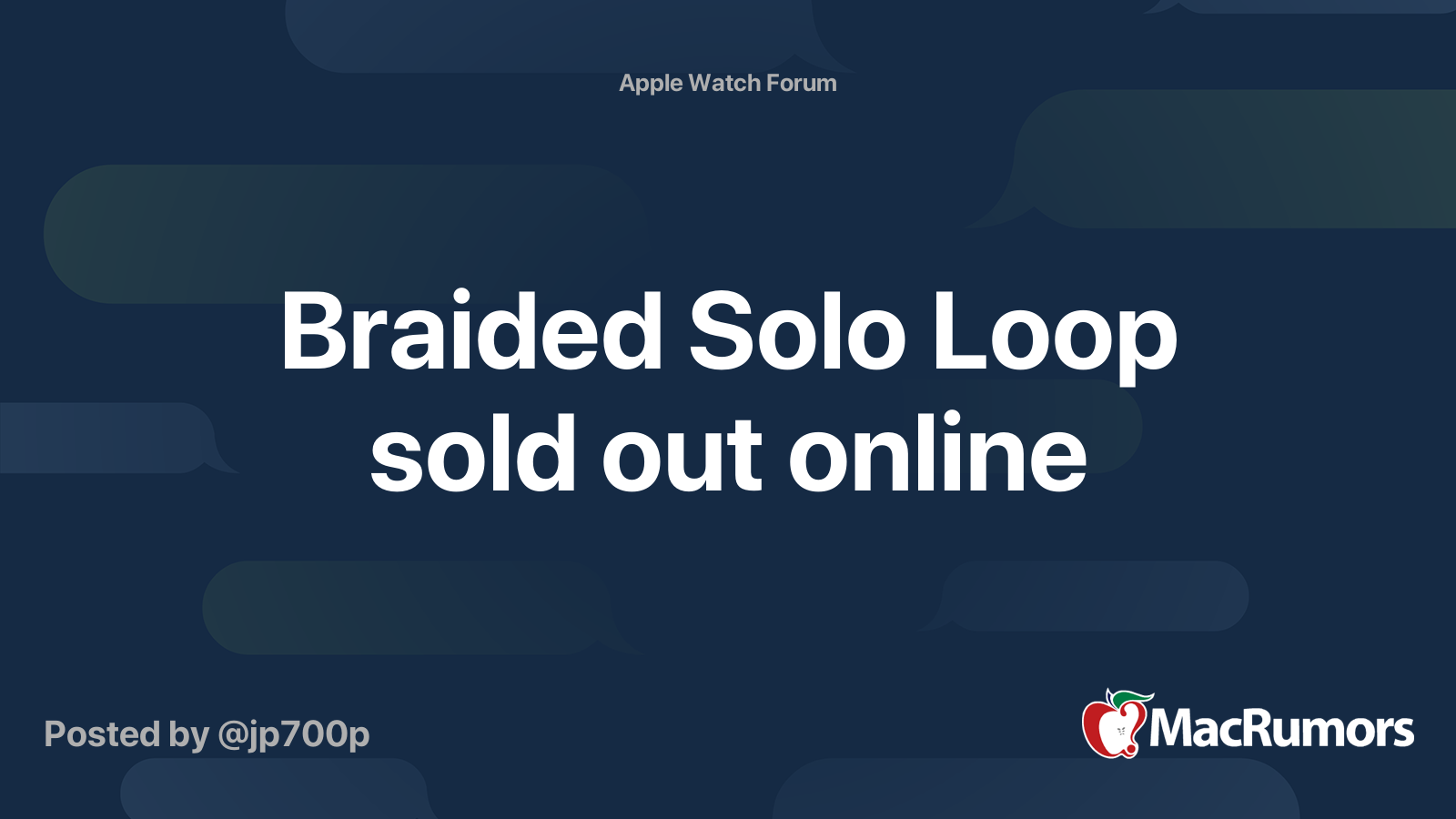 braided solo loop swimming