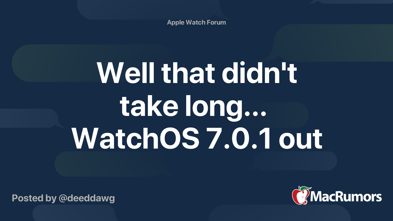 Apple watch os online 7.0 1