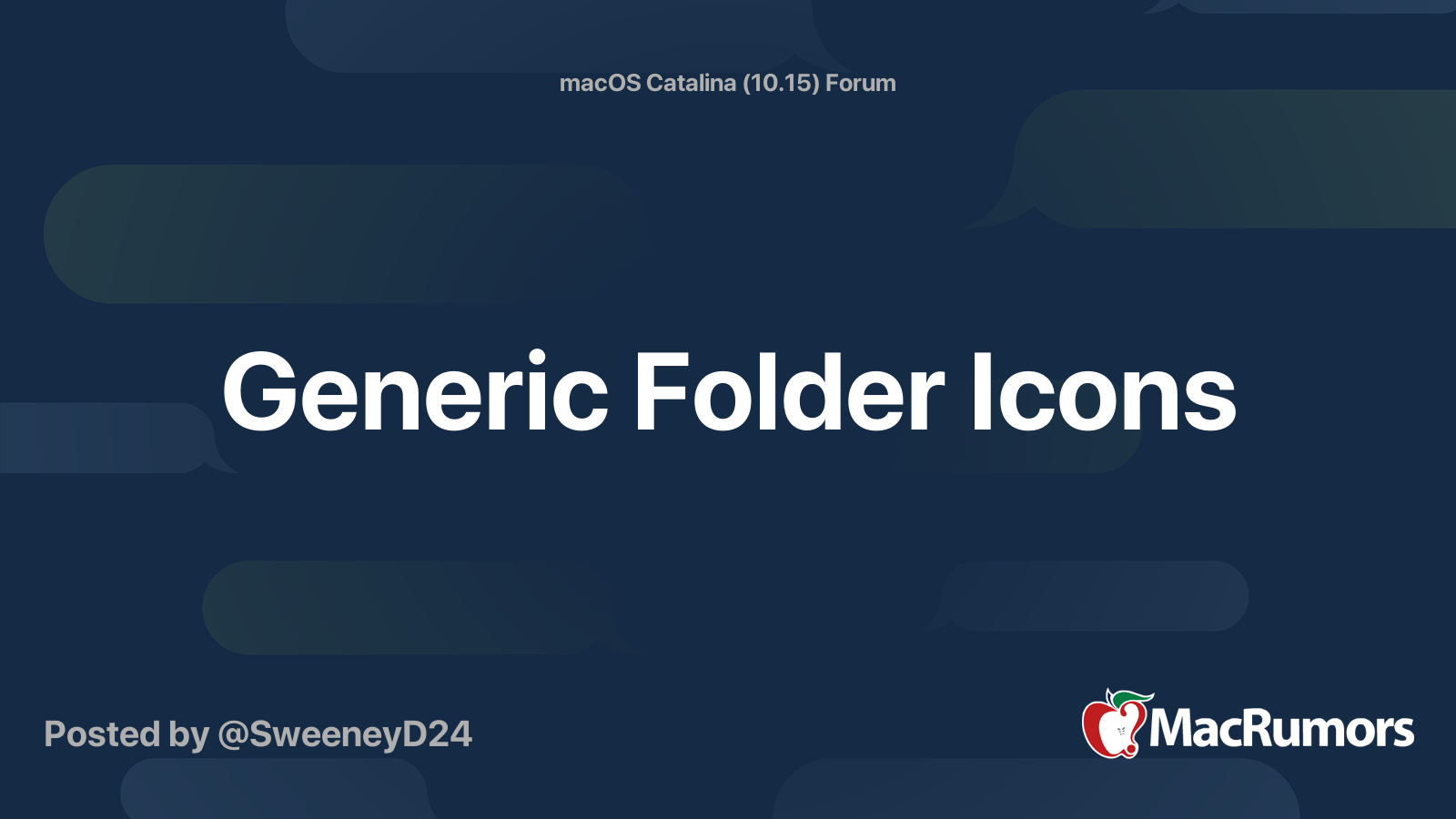Generic Folder Icons | MacRumors Forums