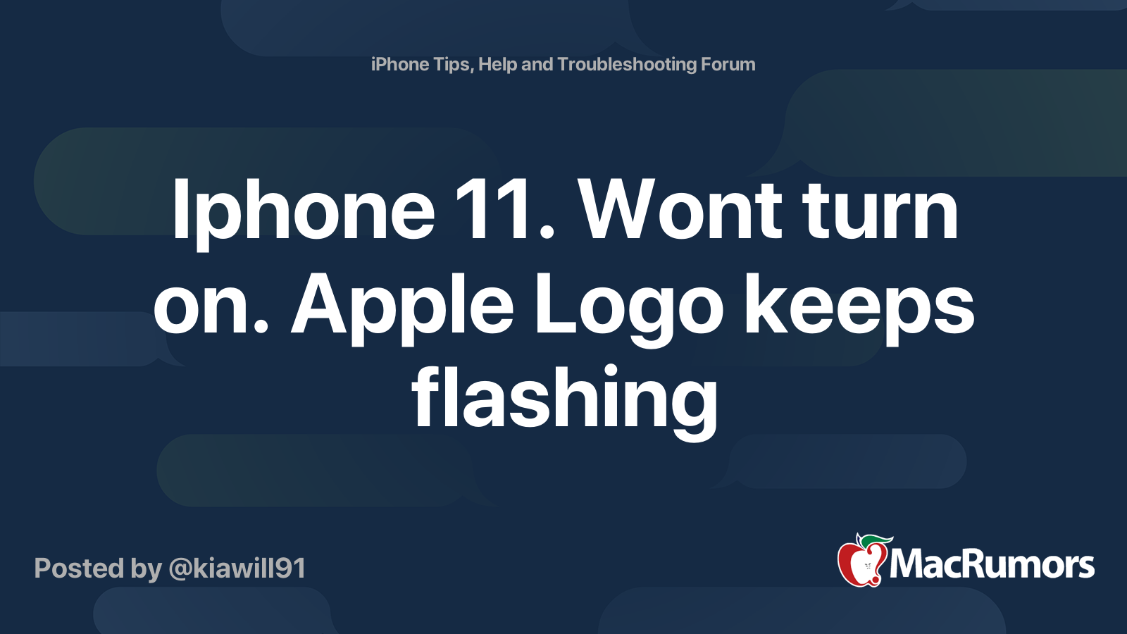 iphone flashing apple logo iphone 11