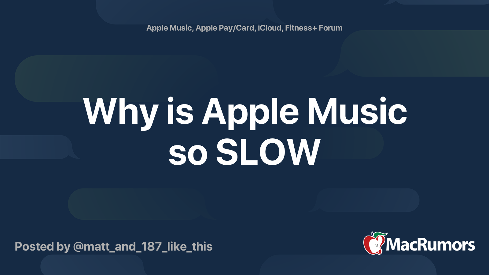 why-is-apple-music-so-slow-macrumors-forums