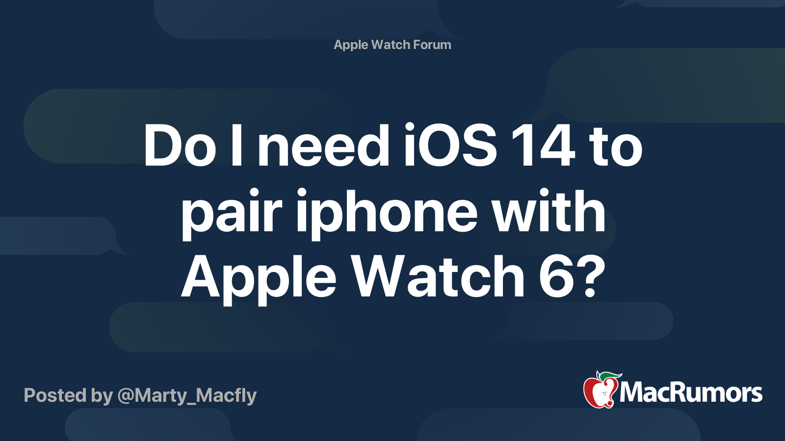 do i need apple watch 6