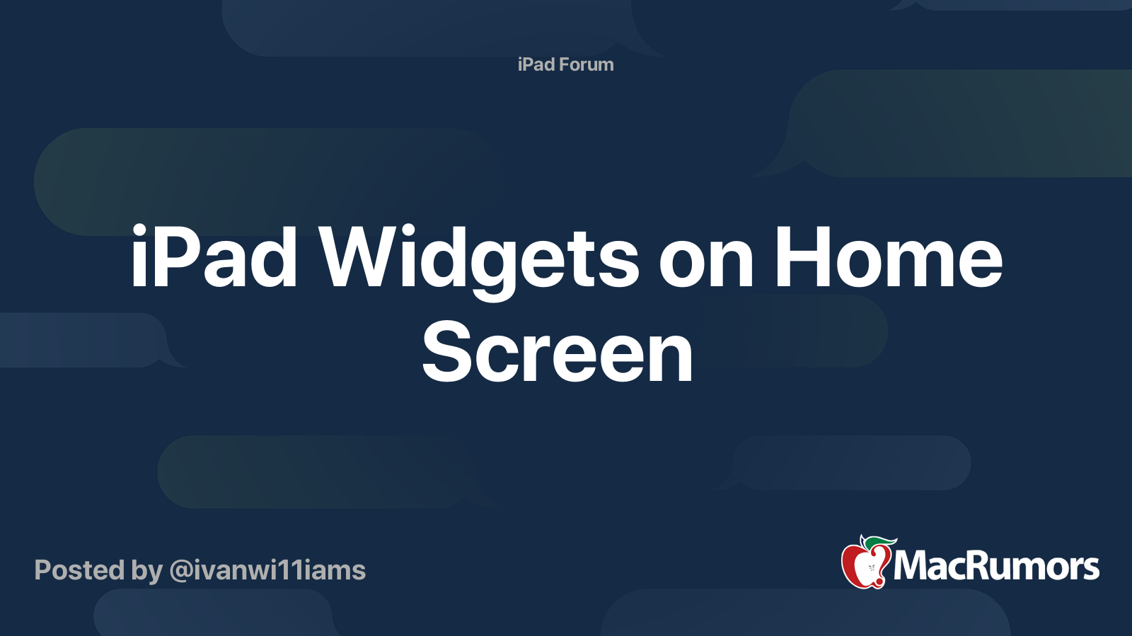 how to keep widgets on ipad home screen