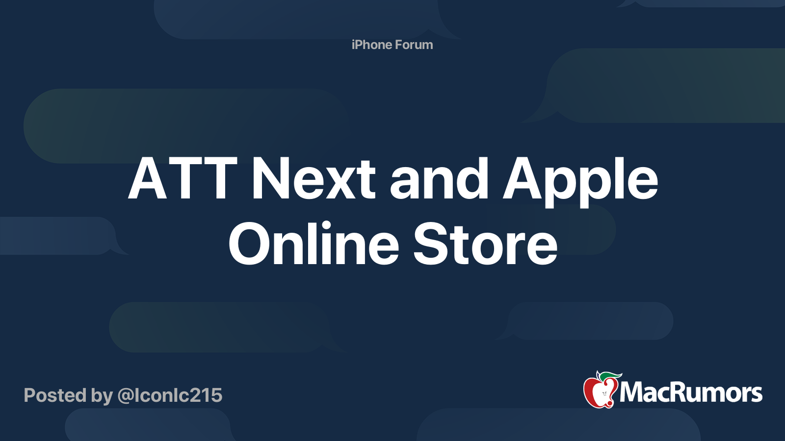 Att next and apple online store macrumors forums