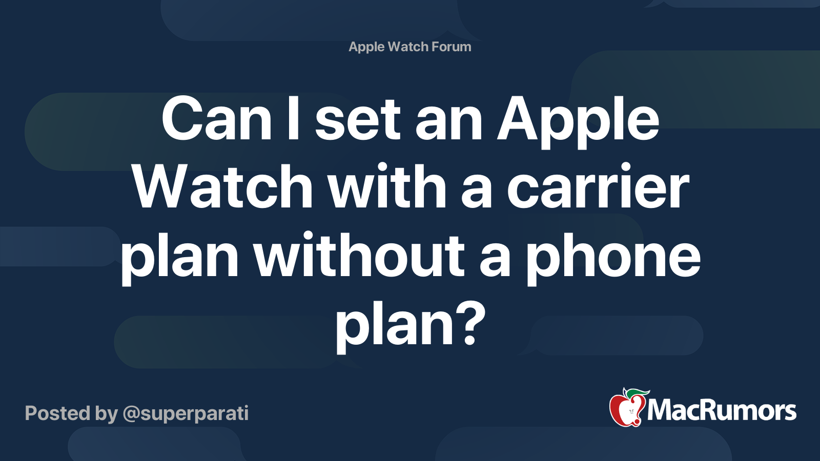 apple watch with phone plan