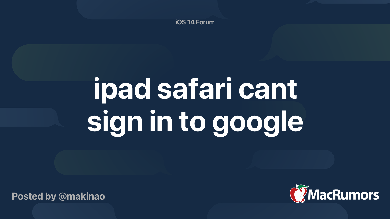 safari can't sign into google