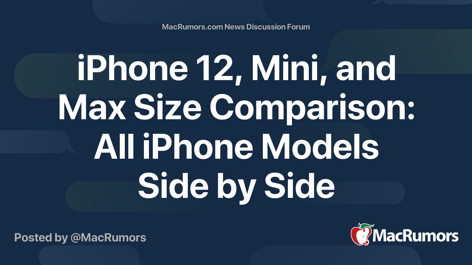 iPhone 12, Mini, and Max Size Comparison: All iPhone Models Side by ...