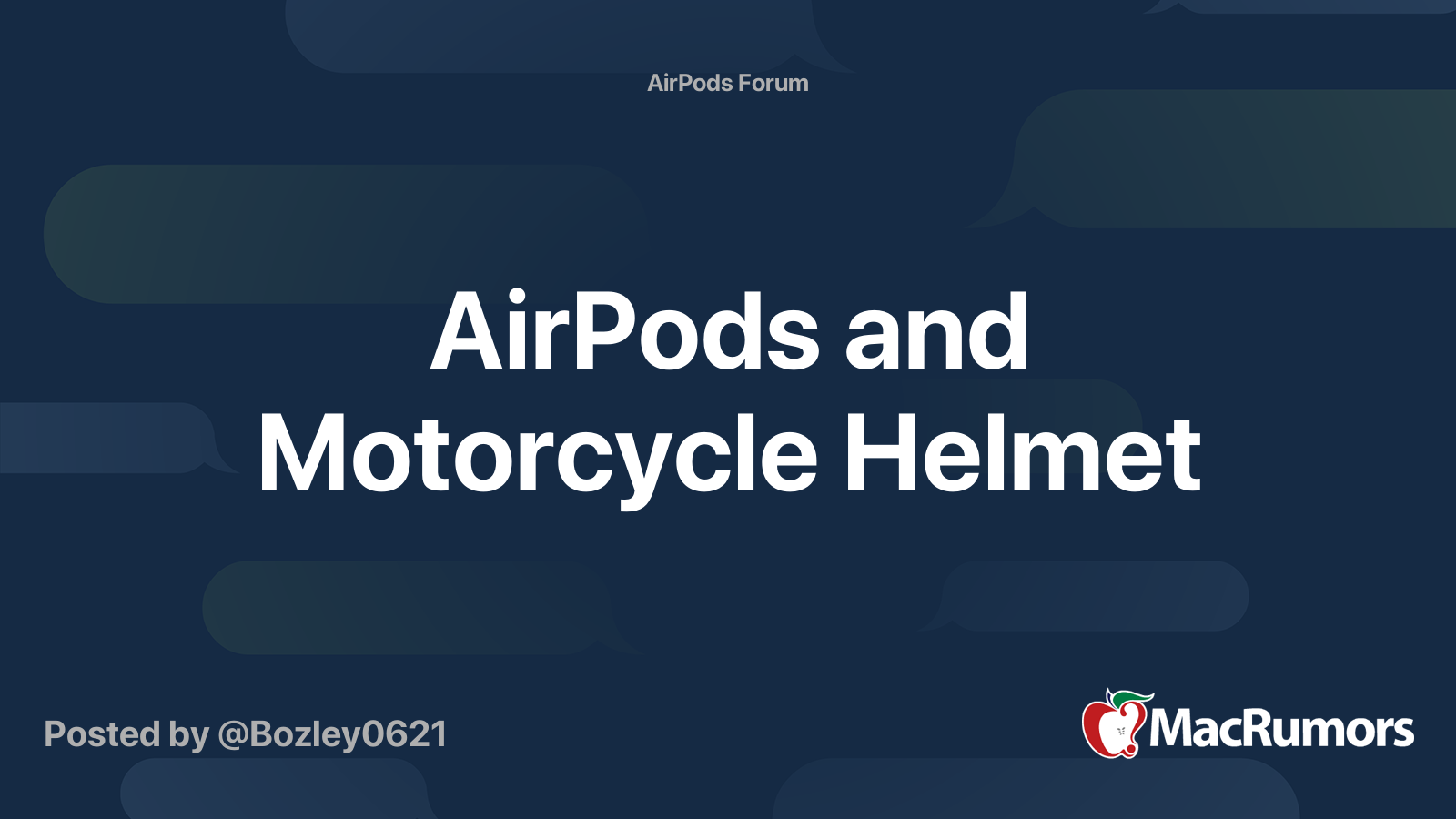 Airpods in best sale motorcycle helmet