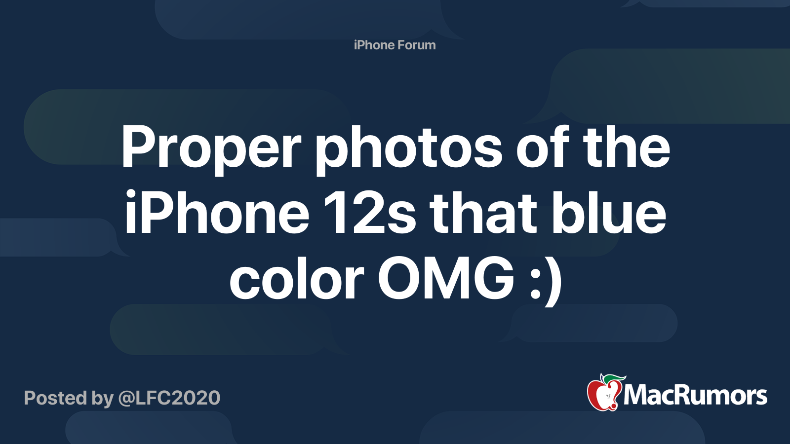 Proper photos of the iPhone 12s that blue color OMG :) | Page 3 ...