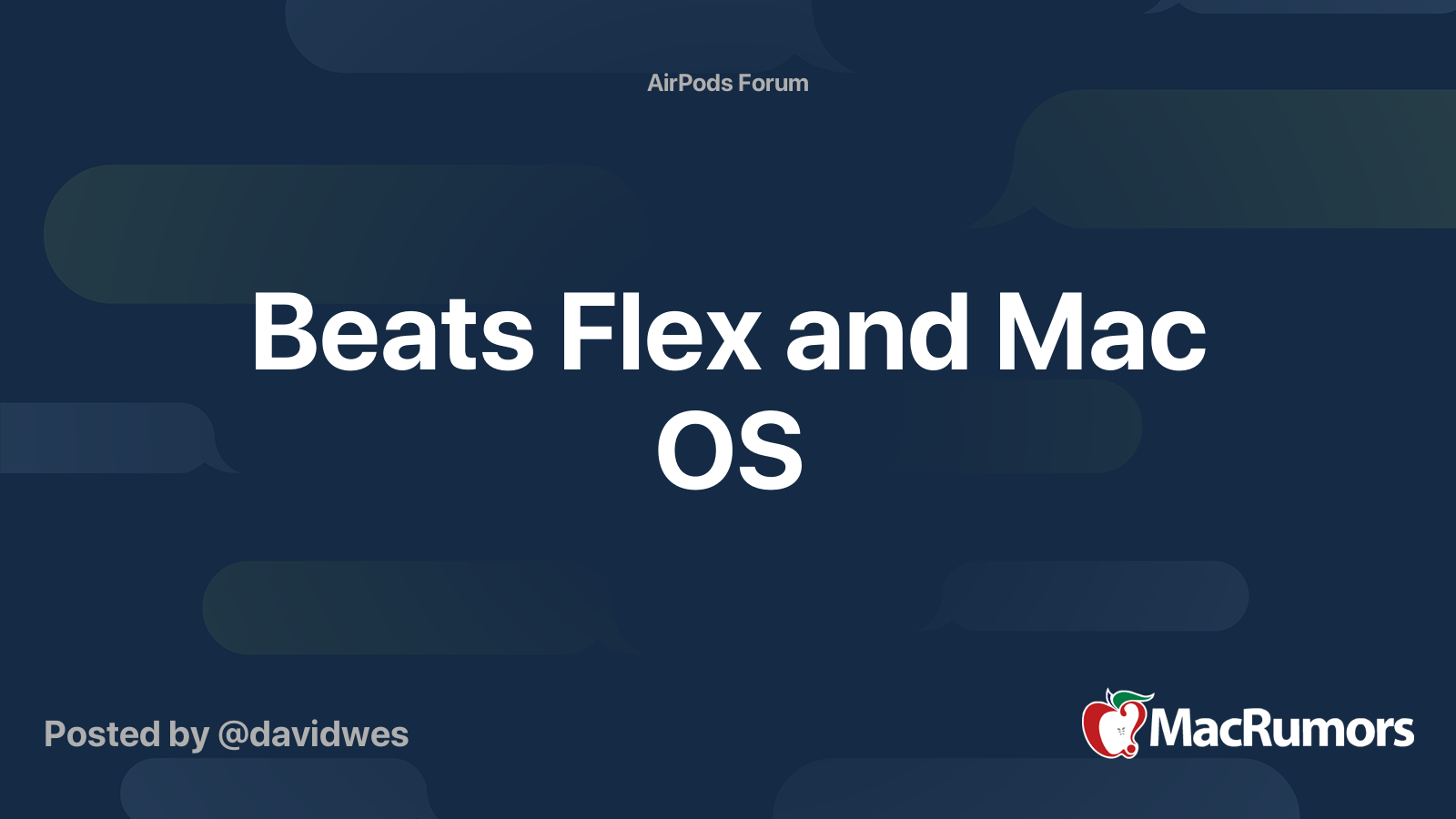 Beats Flex and Mac OS MacRumors Forums