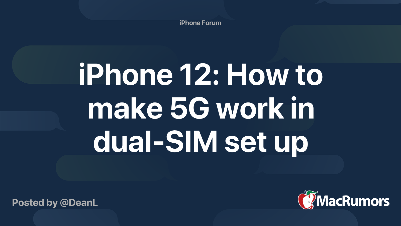 how to make iphone 12 5g