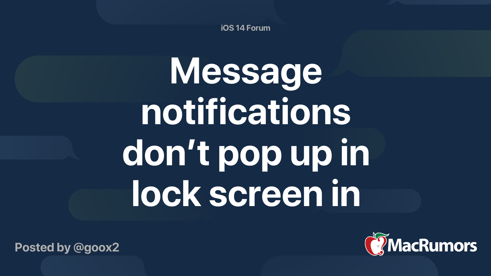 why won't my message notifications pop up