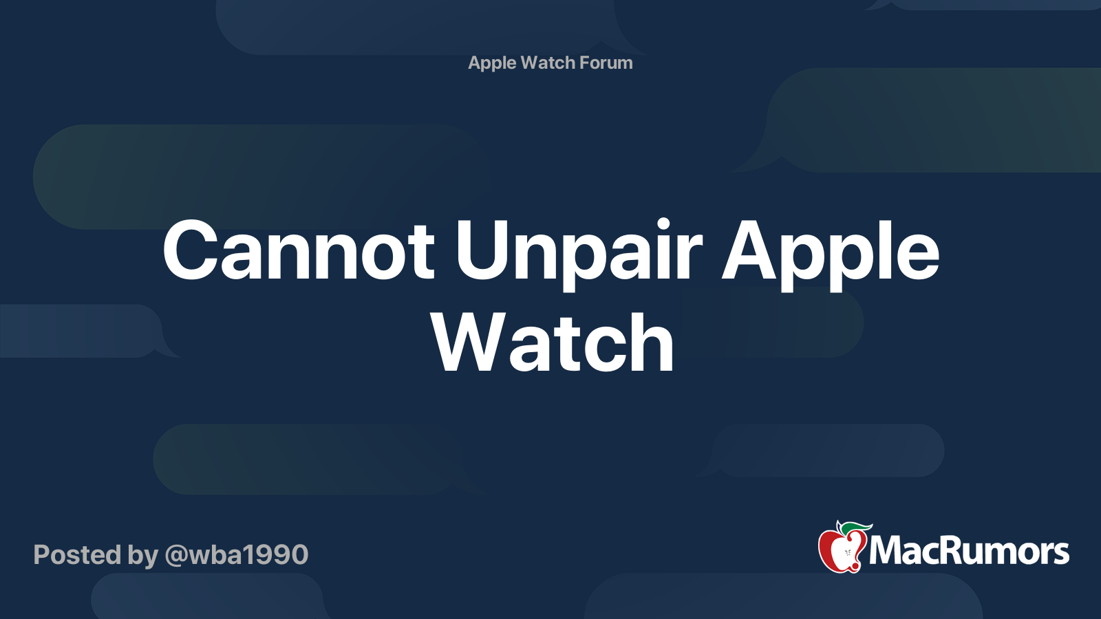 Cannot unpair 2025 apple watch