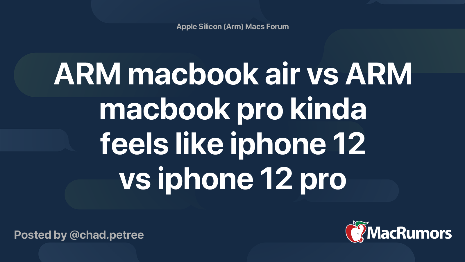 ARM macbook air vs ARM macbook pro kinda feels like iphone 12 vs iphone ...