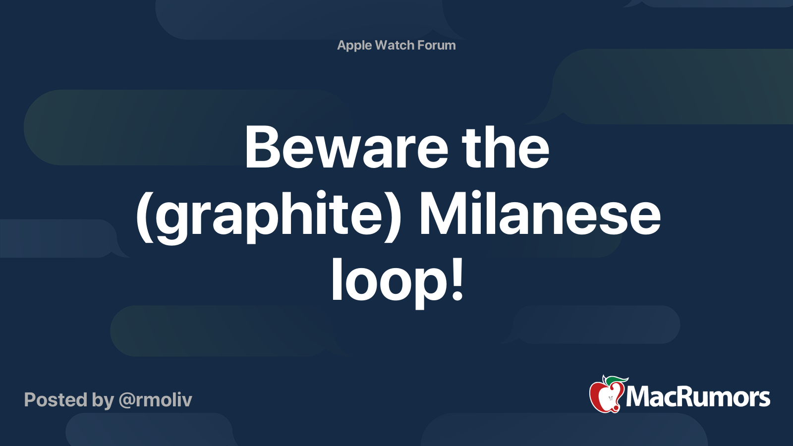 apple milanese loop graphite