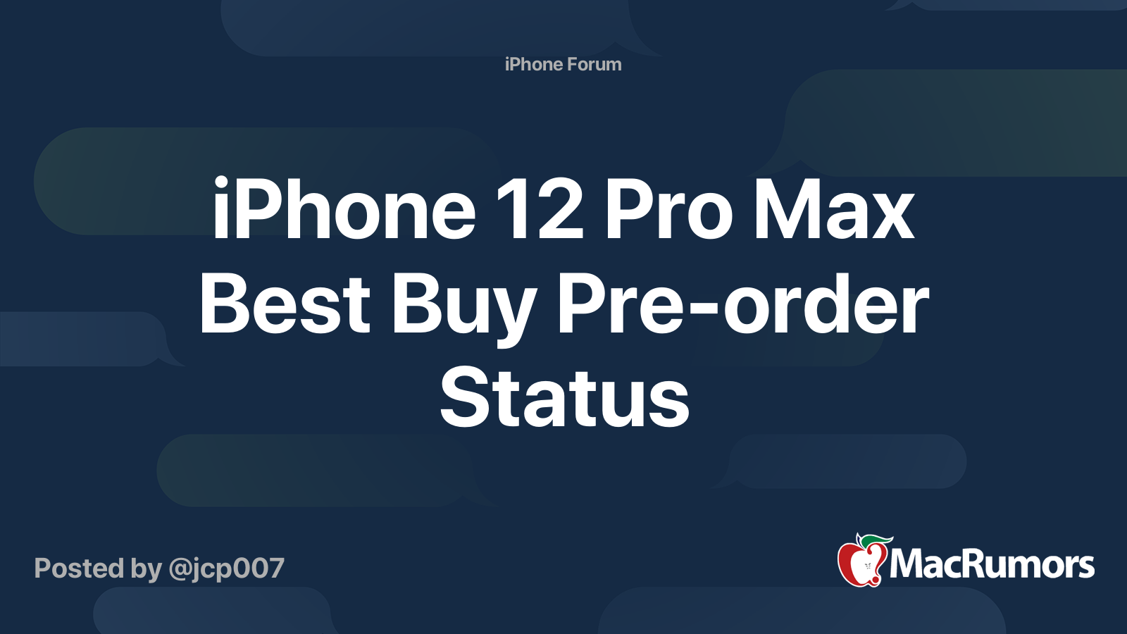 iPhone 12 Pro Max Best Buy Preorder Status MacRumors Forums