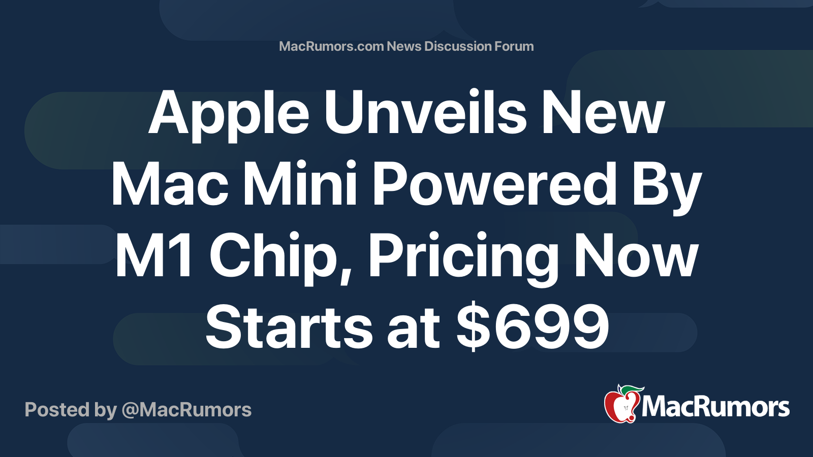 Apple Unveils New Mac Mini Powered By M1 Chip, Pricing Now Starts at ...