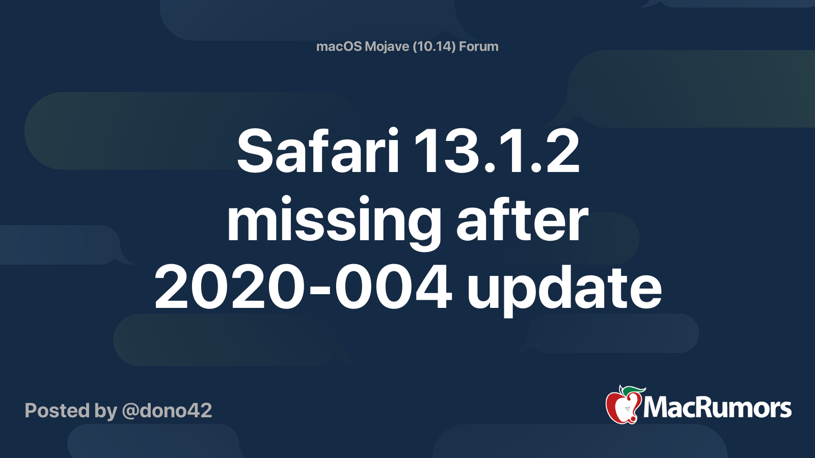 safari update 13.1 2