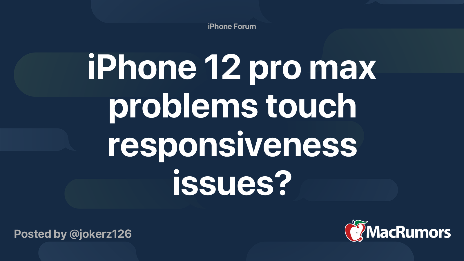 problemi touch iphone 12 pro max