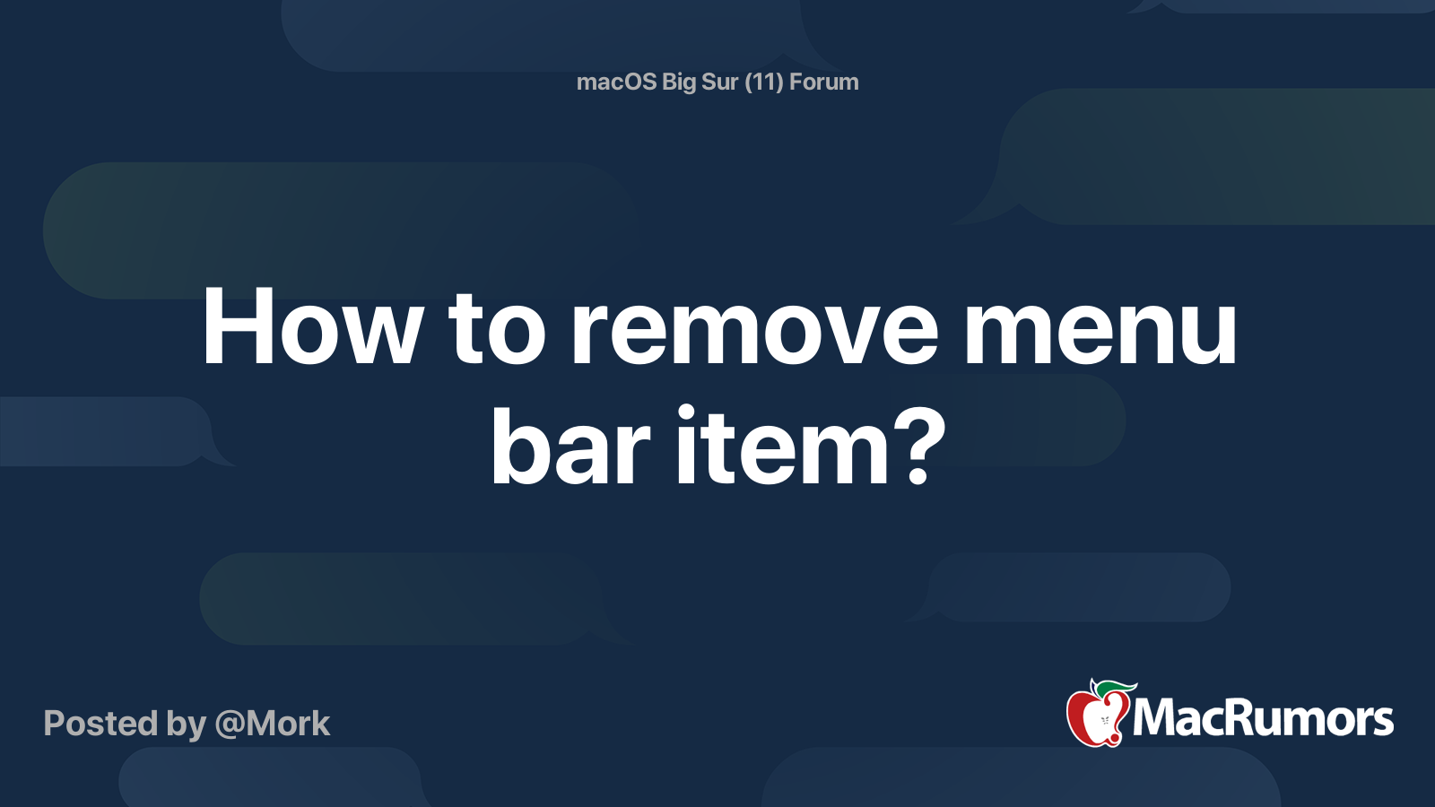 how-to-remove-menu-bar-item-macrumors-forums