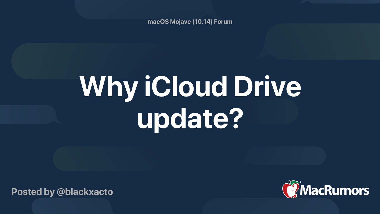 why-icloud-drive-update-macrumors-forums