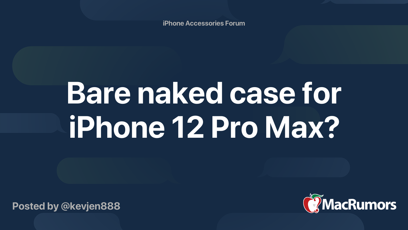 Bare Naked - for iPhone 12 & 12 Pro