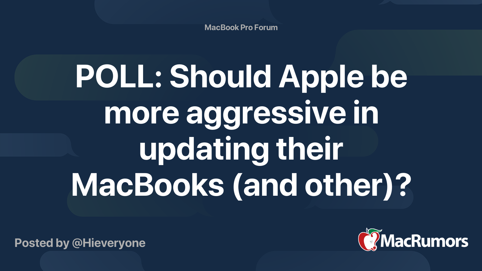 POLL: Should Apple be more aggressive in updating their MacBooks (and ...