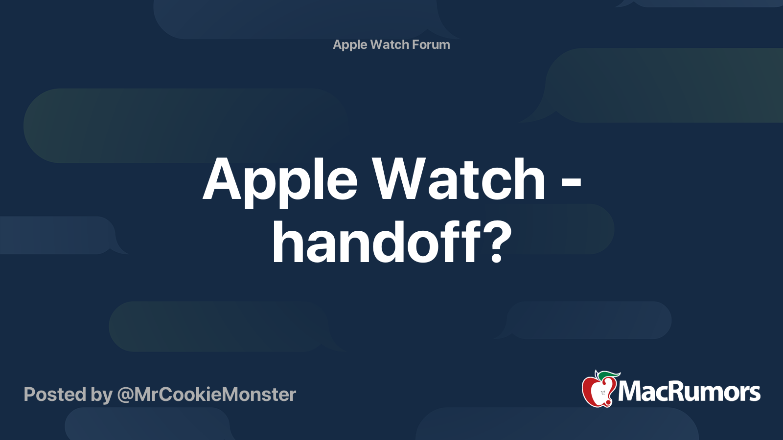 Handoff не работает на apple watch