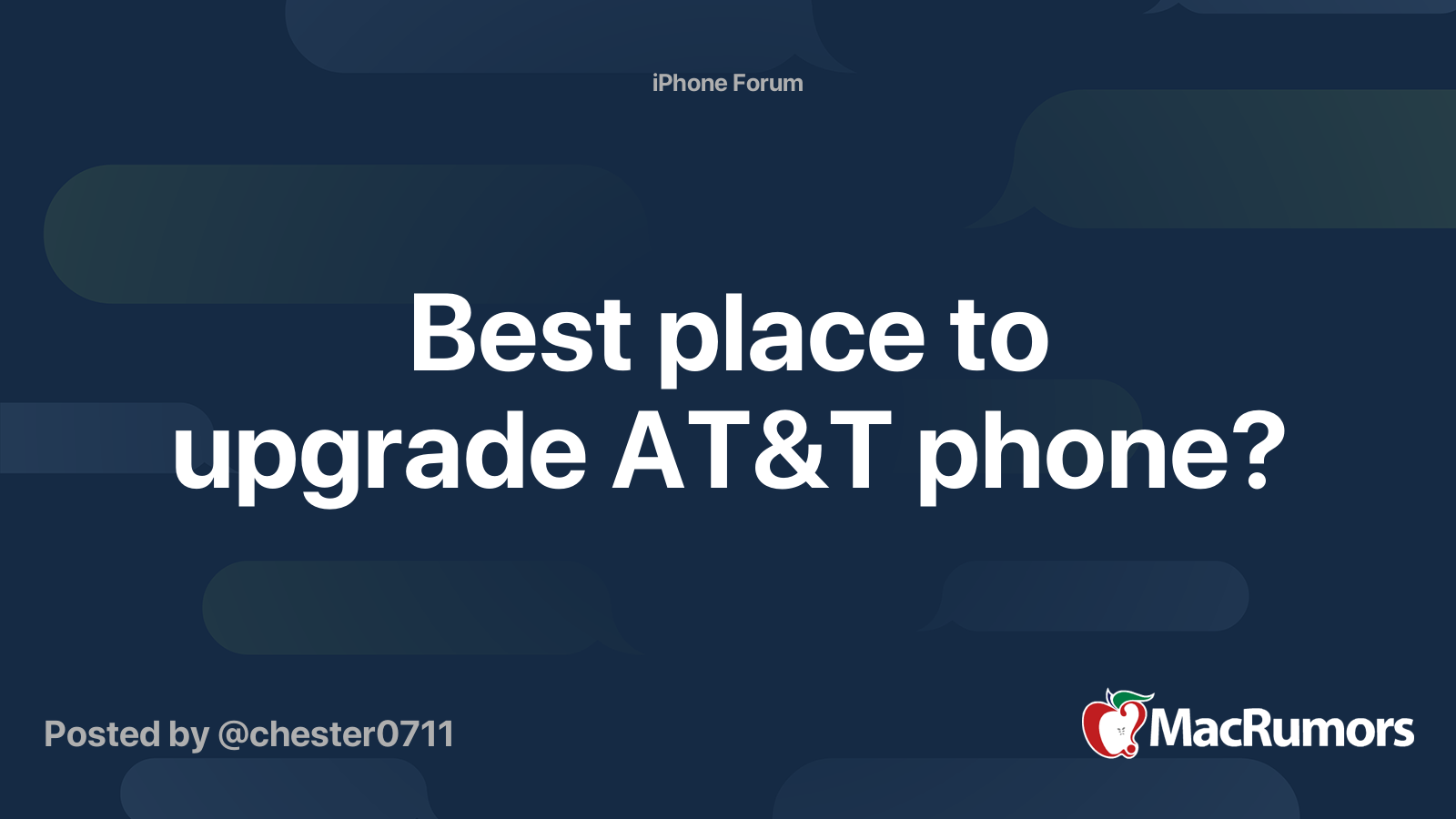 Best place to upgrade AT&T phone? MacRumors Forums