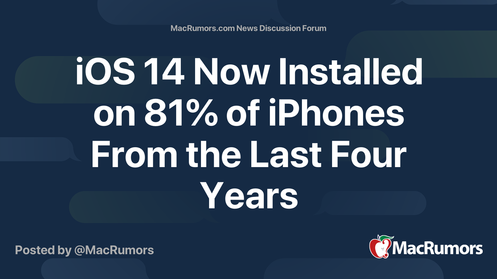 iOS 14 Now Installed on 81% of iPhones From the Last Four Years | Page ...