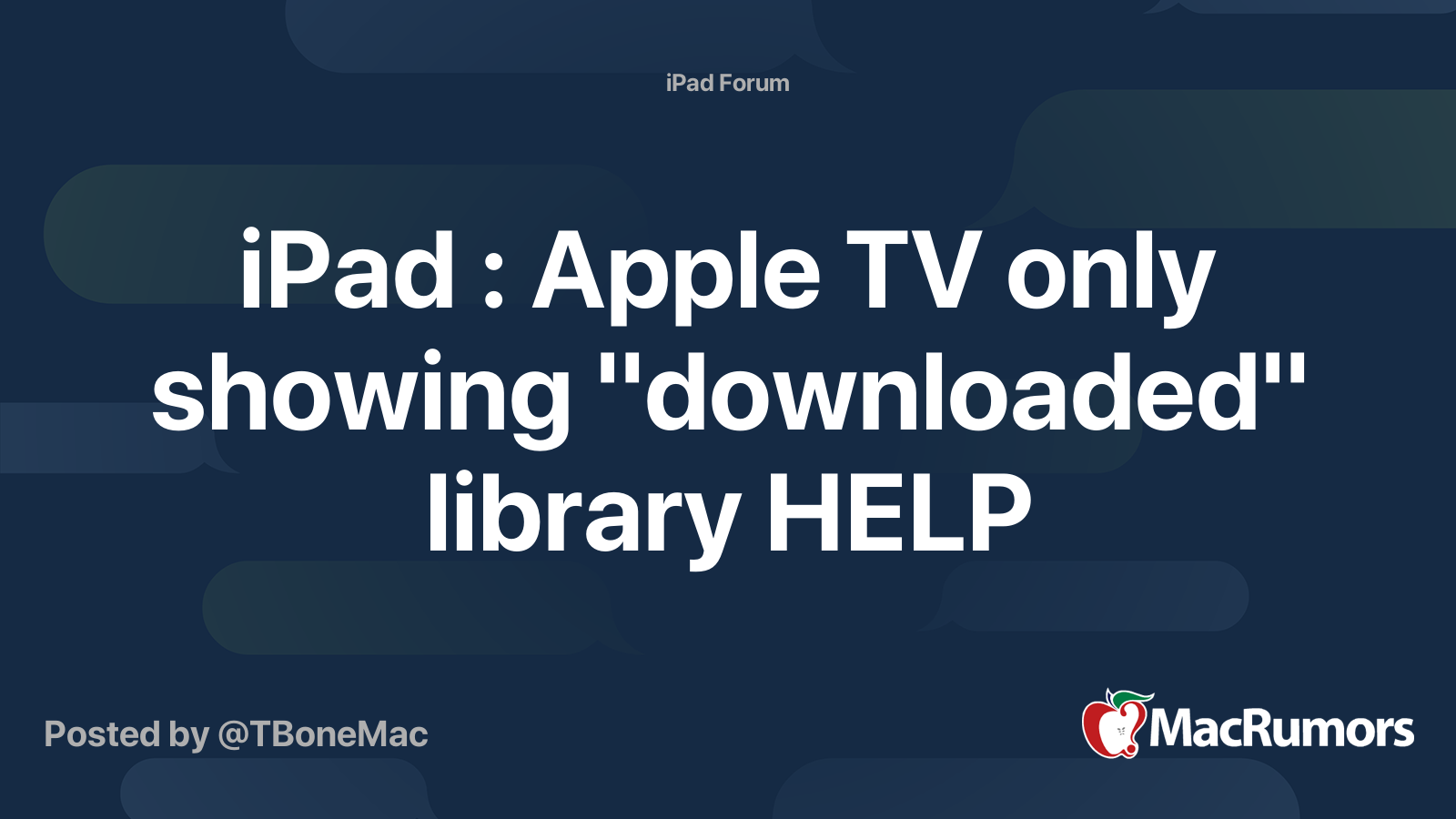 how to add shows to apple tv library on ipad